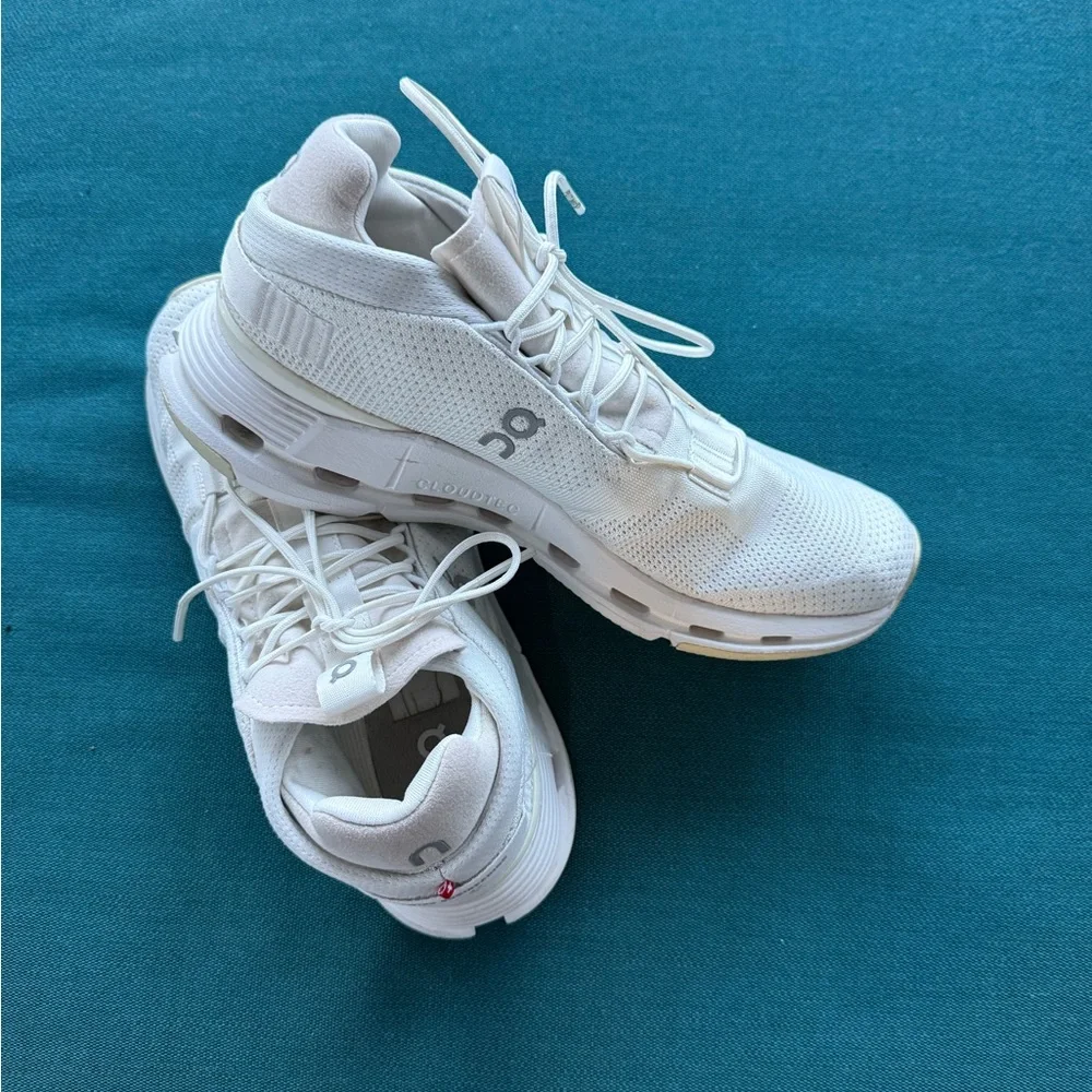 On Running Cloudnova White Sneakers - Picture 1 of 8